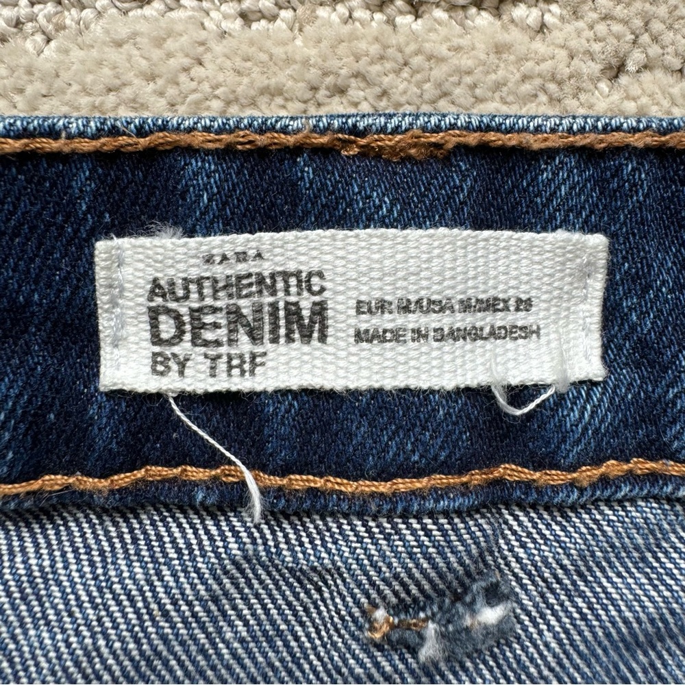 ✨ Zara Authentic Denim Button Down High Rise Blue Jean Skirt - Picture 5 of 10